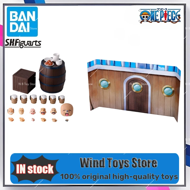 

Original Bandai S.H.Figuarts Shf PARTY SET-THE STRAW HAT CREW One Piece Accessory Kit PVC Action Figure Collection Model Toys