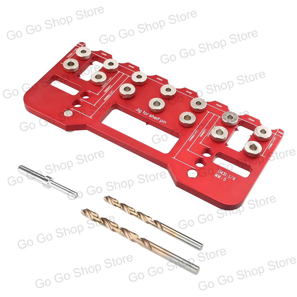 Handle punching positioner, woodworking installation furniture wardrobe door handle adjustable opening auxiliary tool