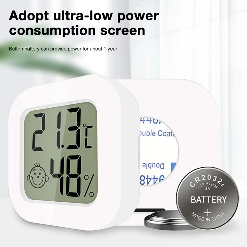 1/2/3/4Pcs Smart Thermometer Hygrometer LCD Digital Indoor Room Electronic Temperature Humidity Meter Sensor Gauge Home