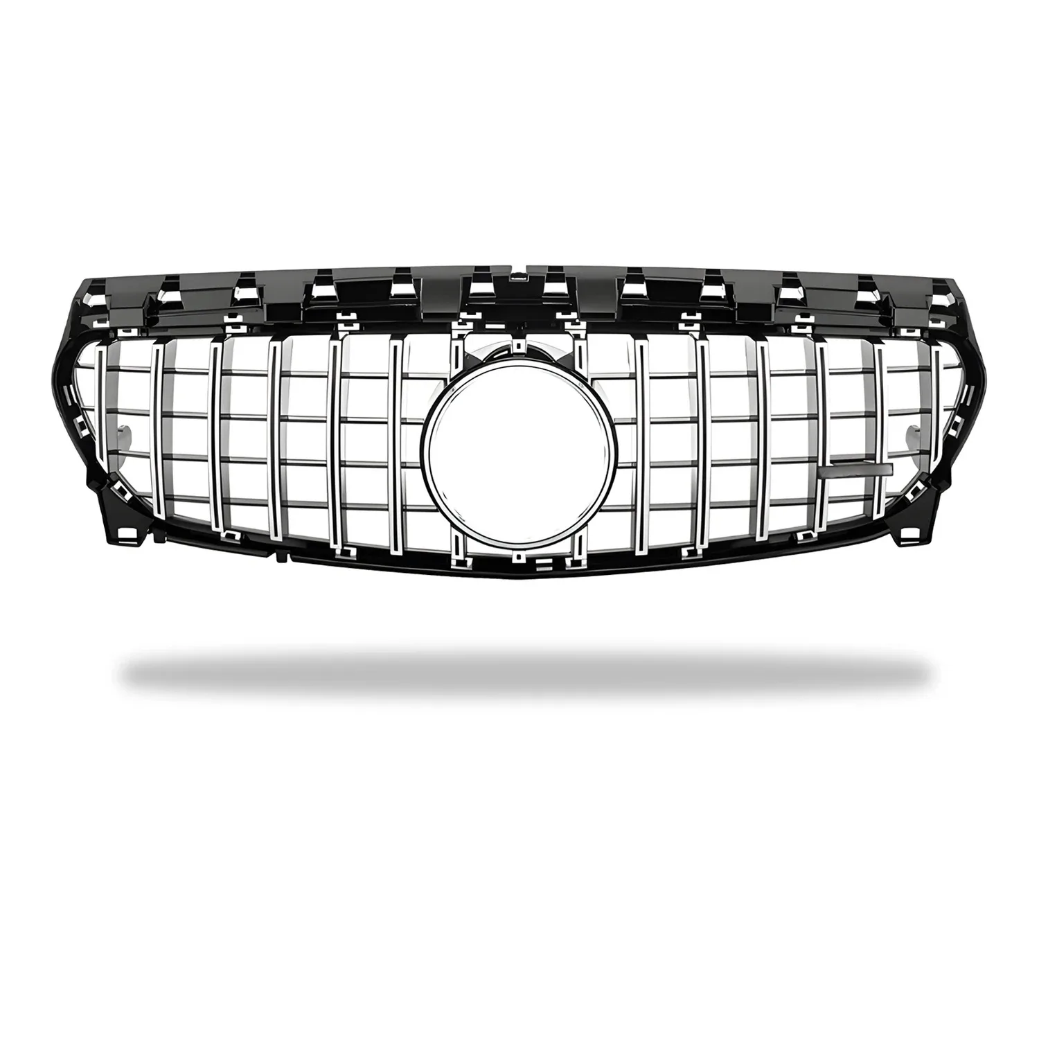For Mercedes CLA W117 2013-2019 CLA180 CLA200 CLA250 CLA45 Gloss Black GT R Style Front Bumper Grille Car Accessories - view 6