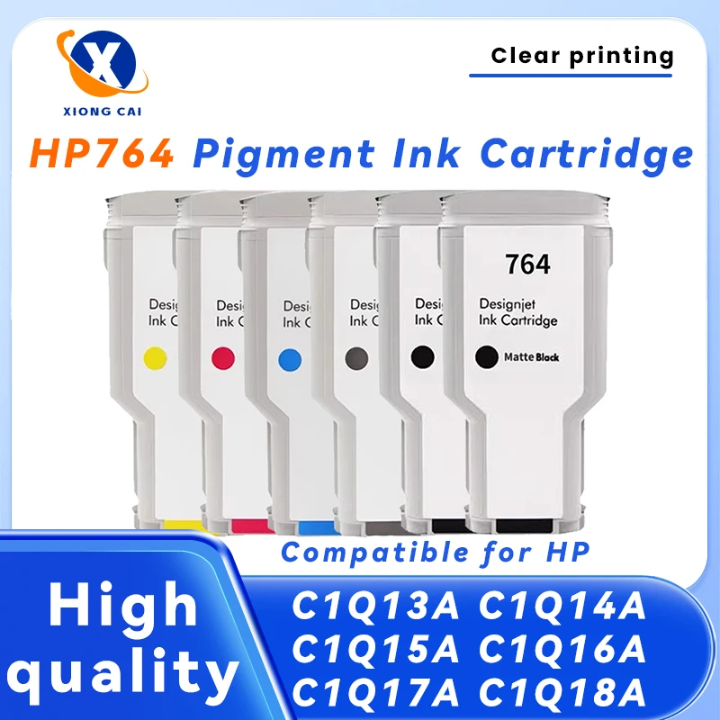 

764 300 мл картридж с полным чернилом для HP 764 для принтера HP Designjet T3500 C1Q13A C1Q14A C1Q15A C1Q16A C1Q17A C1Q18A