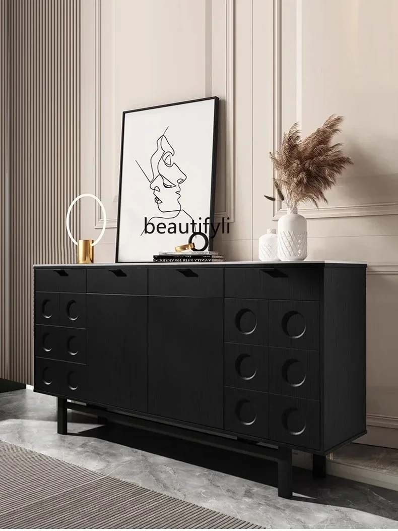 

xx1French Style Mid-Ancient Shoe Cabinet Household Light Luxury Stone Plate Entrance Cabinet Quiet Wind Storage Curio Cabinet