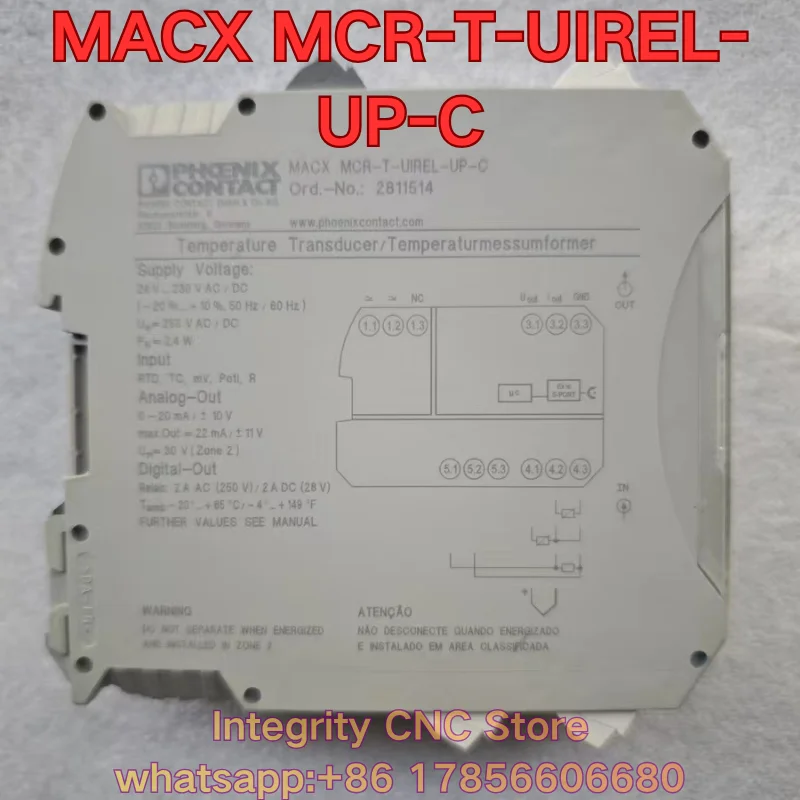 Second-hand MACX MCR-T-UIREL-UP-C module function test is normal 2811514