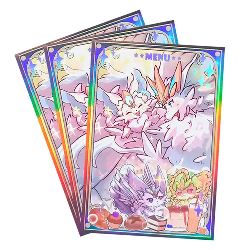 Yu-Gi-Oh!-Bricolage fait maison, 63x90mm, 50 pièces/ensemble Pure Love DegradCard Sleeves, YGO Document Flash Card Protective, Fantastic Anime Card Gift