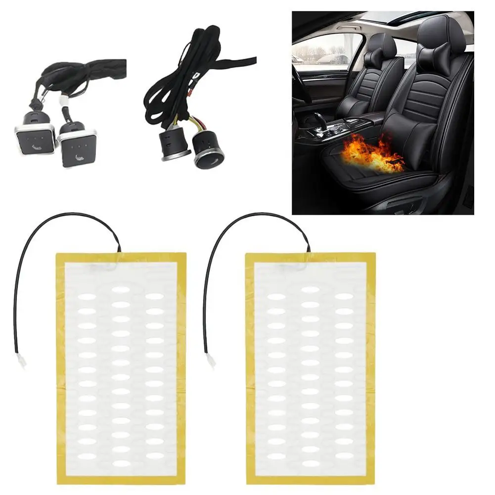 

Новый встроенный комплект обогрева автомобильных сидений, подходит для 2-местных сидений, универсальный провод/углеродный обогрев, переключатель H/L, аксессуары, подставка из сплава, волокно A H6L7