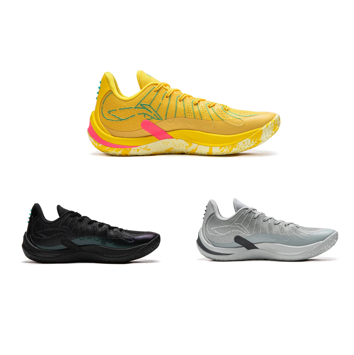 Li-Ning Men's SONIC 14 Professional Basketball Shoes BOOM Cushioning LiNing Durable Competition Sport Sneakers ABAW015