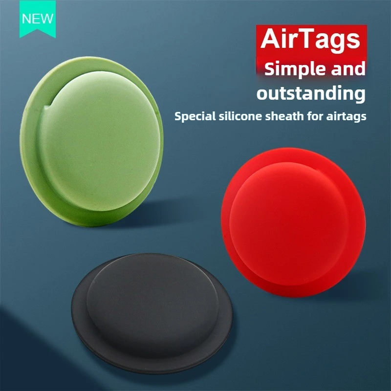 에어태그 실리콘 케이스 풀 랩 보호 소프트 쉘 디자인 트래커 호환 내구성 있는 소재 안전 커버 액세서리