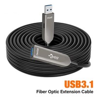 USB 3.0 Fiber Optic Cable 10Gbps AOC USB3.0 Extension Cable Backward Compatible with USB2.0 for HDD Encl Digital Camera Keyboard