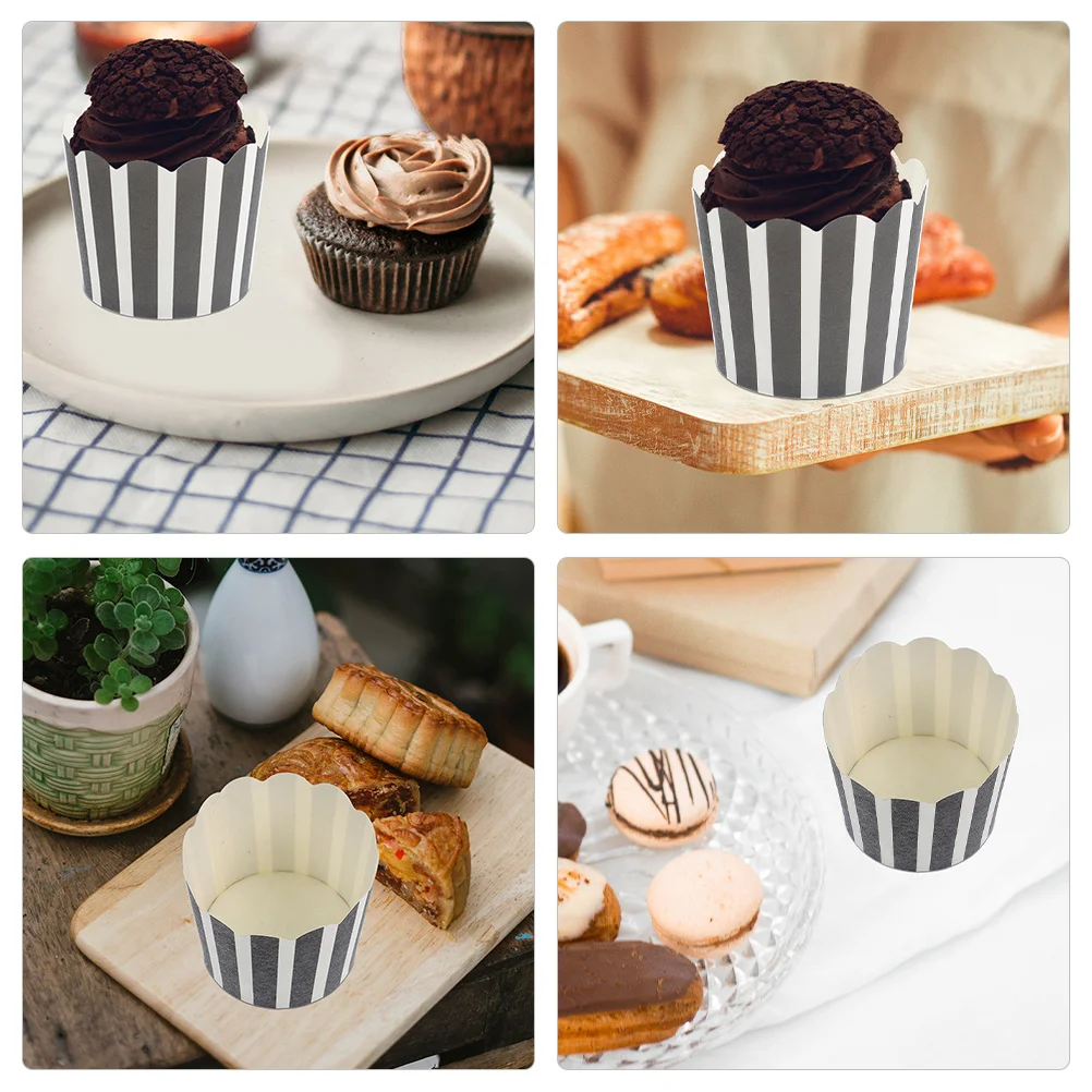 

50Pcs Paper Muffin Cases Cupcake Wrappers Decorative Baking Cups for Wedding Party Holiday Dessert Cupcakes Home Bakery Supplies