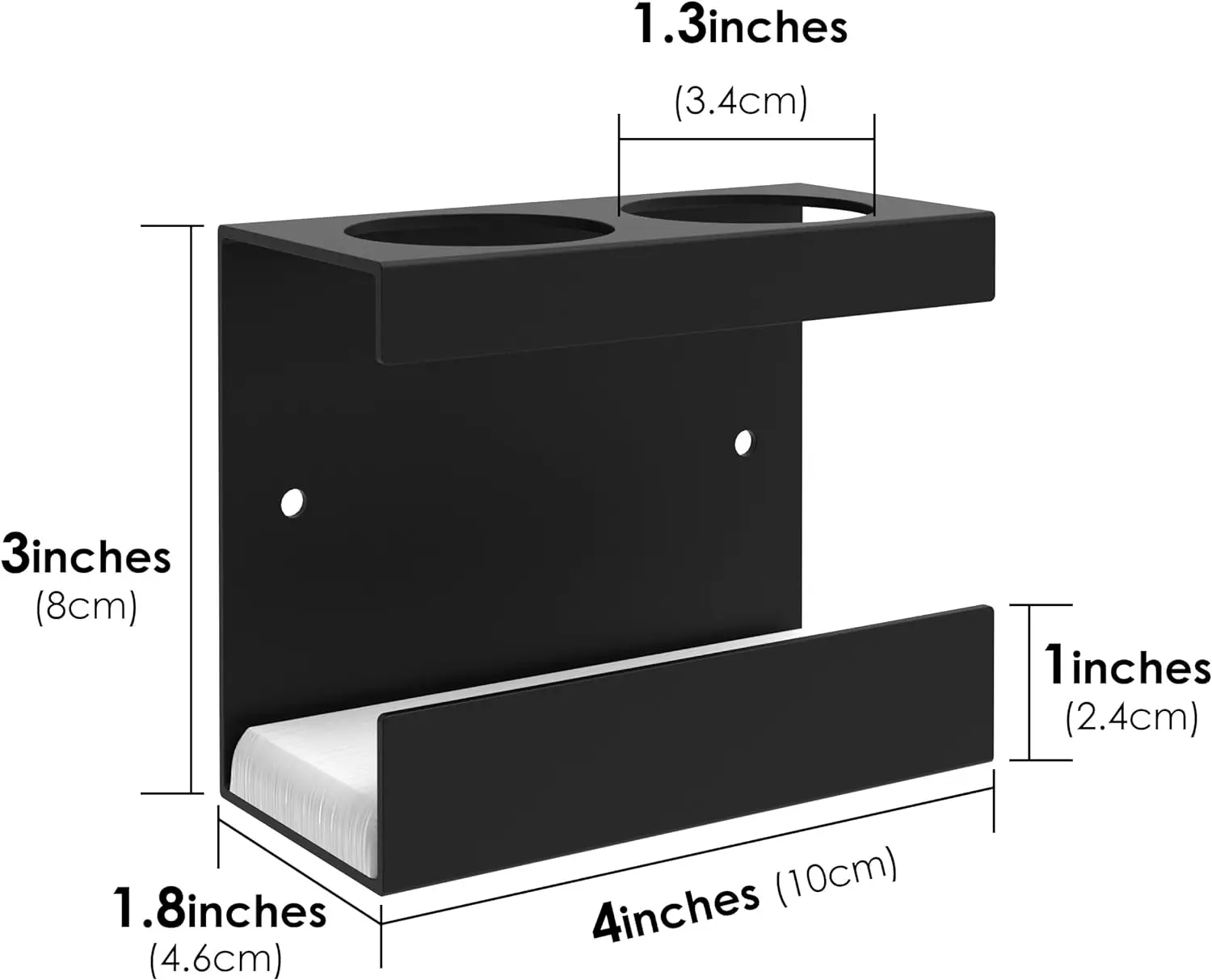 Aluminum Alloy Wall Mount Electric Toothbrush Holder Shower for Bathroom, Toothbrushs Brush Rack, Wall Hanger Bathroom Organizer