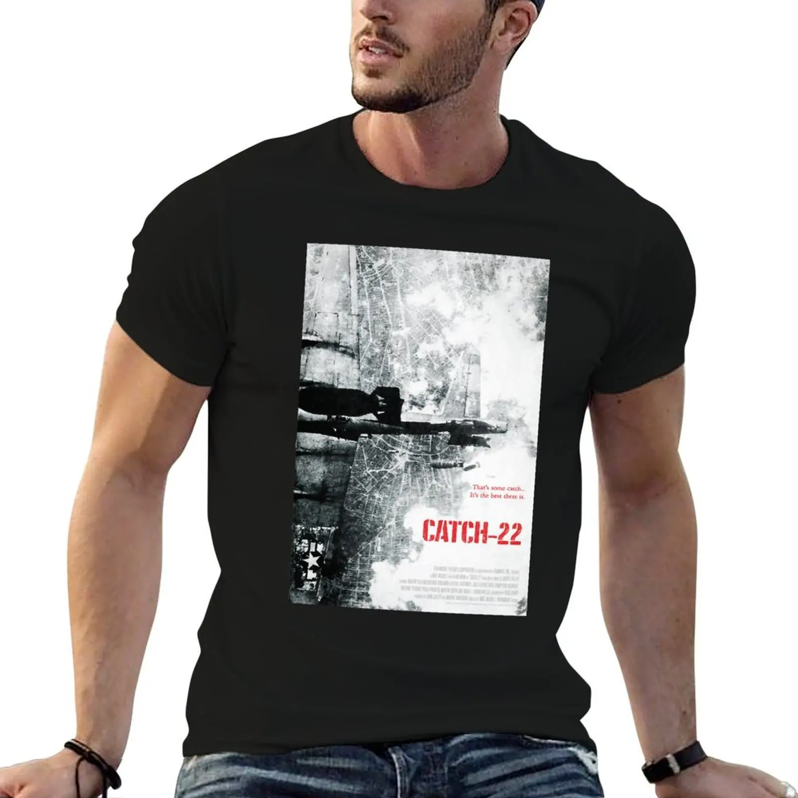

Catch-22 classic T-Shirt t shirts for man pack white black cotton t-shirt plain for man package T-Shirt
