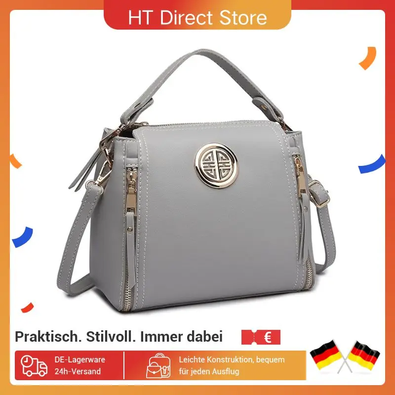 Miss Lulu Handtasche Damen, Schultertasche aus PU Leder, Elegante Henkeltasche, Mittlere Umhängetasche mit Top-Griff für Damen