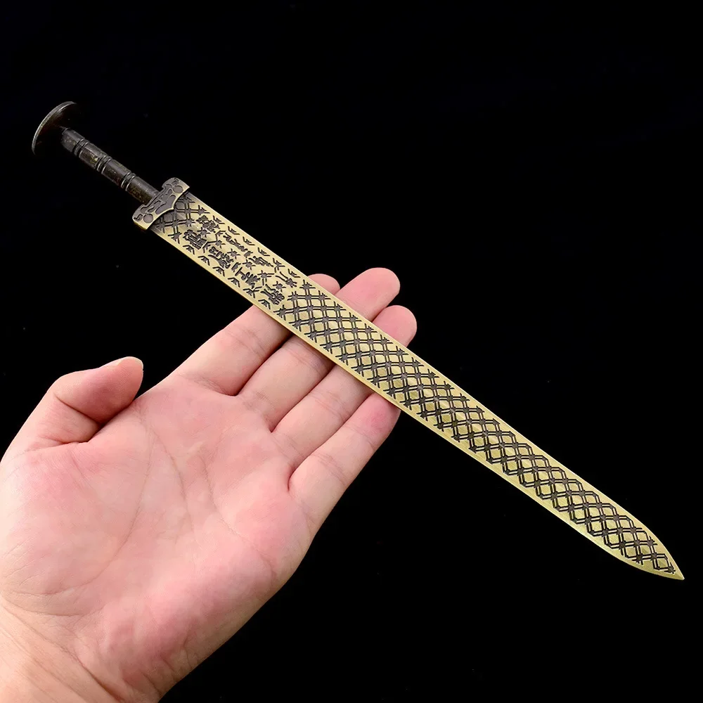 30 cm König G sogar J Ian ‌   Legierungs-Bastelmodell, berühmte Schwerter aus altem China, Sammlerstück, Schreibtischornamente, Katana-Spielzeug aus echtem Stahl, Geschenk für Jungen