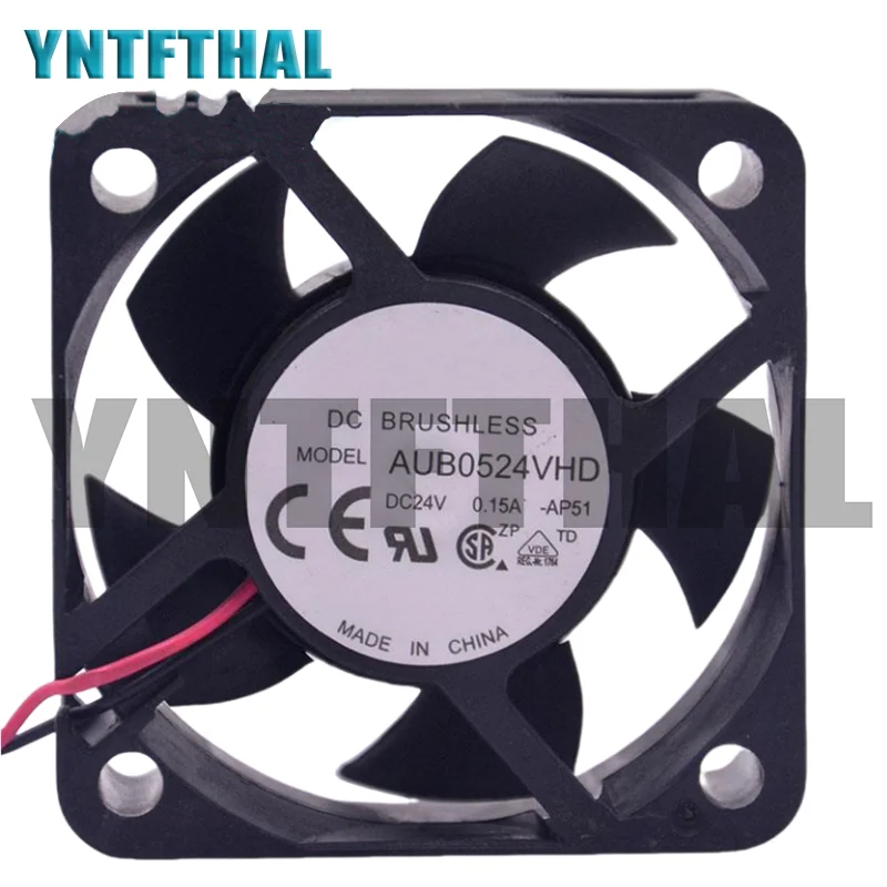 AUB0524VHD 5020 DC24V 0.15A Two Wires 50*50*20mm  Inverter Cooling Fan