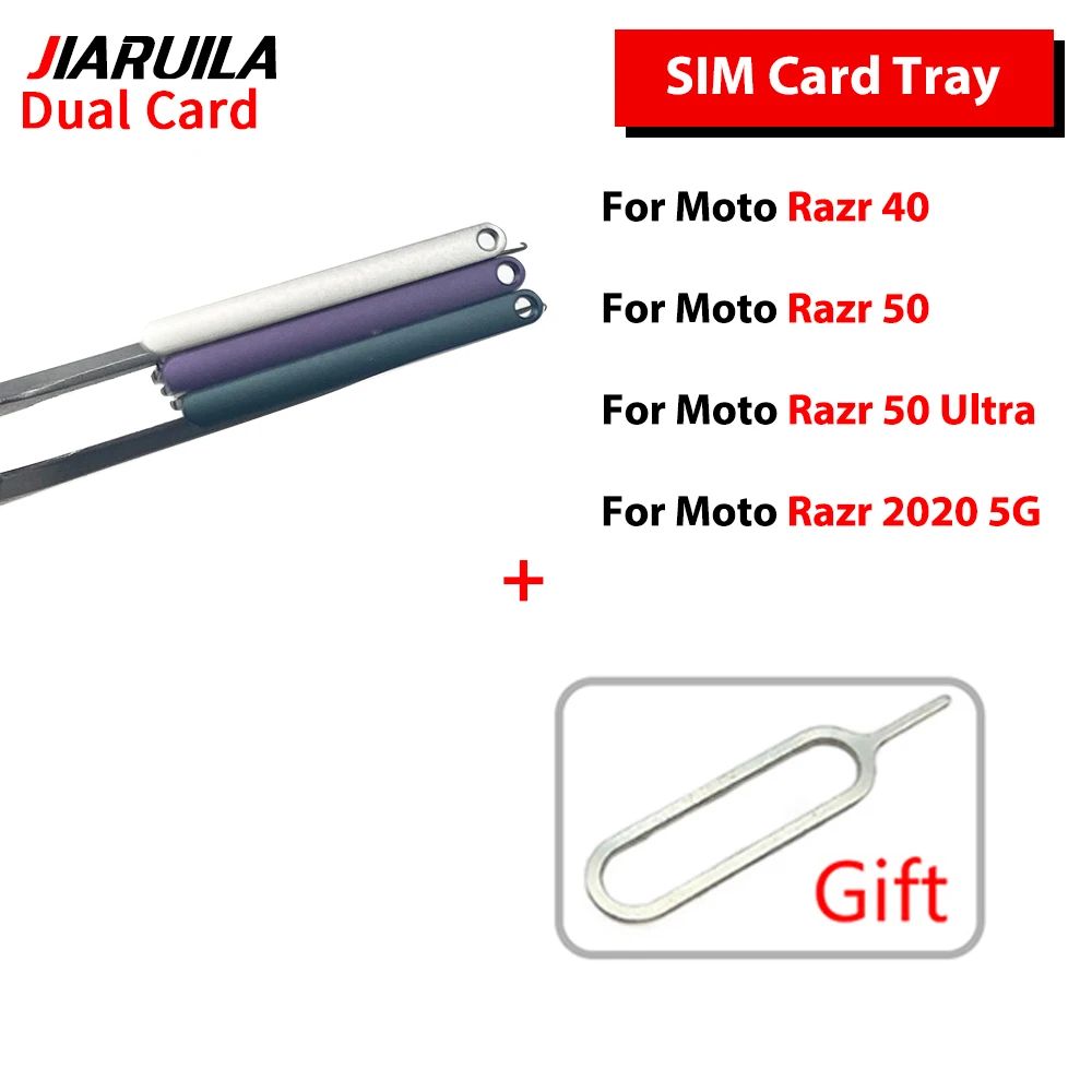 20Pcs, For Moto Razr 5G 2020 40 40 Ultra 50 50 Ultra Sim Tray Holder SIM Card Tray Slot Holder Adapter Socket Repair Parts