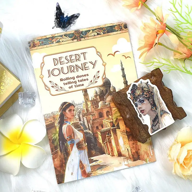 หนังสือสติกเกอร์รูปดอกไม้วินเทจ stiker Buku kliping แฟชั่นเด็กผู้หญิงสติกเกอร์ตกแต่งสมุดภาพสมุดสะสมสติ๊กเกอร์ผู้ใหญ่สำหรับงานฝีมือย้อนยุค