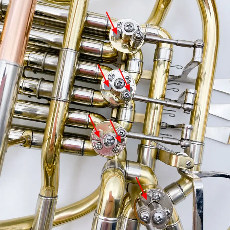 10pcs French Horn, Trombone, Flat Key Horn, Anti-Collision Silicone Pad Posts, Specialized Accessories for Brass Instruments