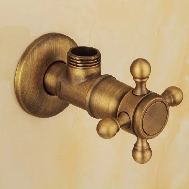 BAKALA-Vanne triangulaire en bronze, vanne de contrôle de l\'eau du robinet, vanne triangulaire antique, égout