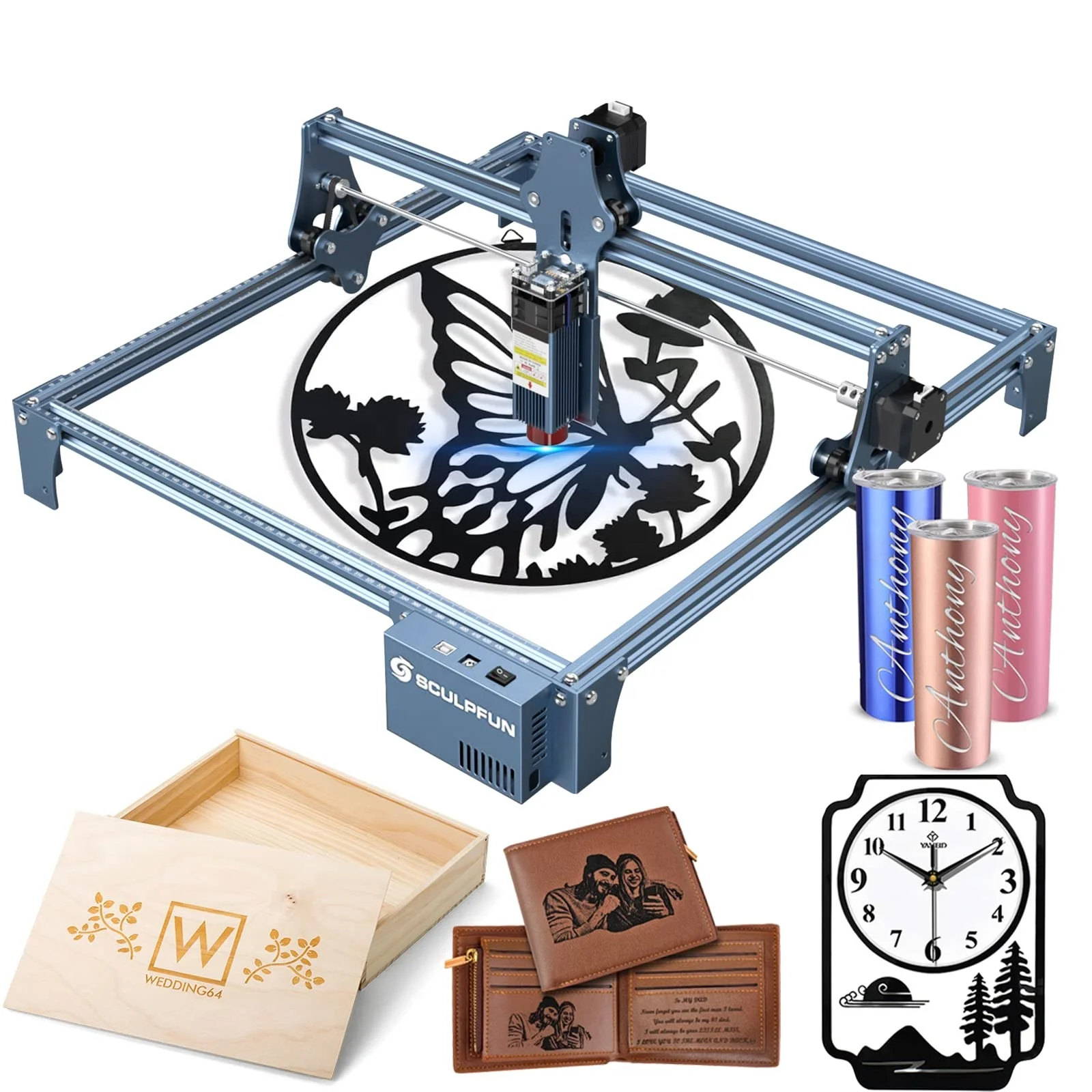 SCULPFUN S9  Engraver DIY CNC Acrylic Cutter Wood Engraving Cutting Machine