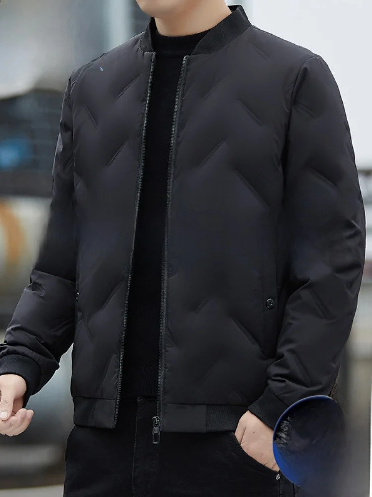 

Lightweight Paul 2026 Men's Quilted Jaet Du down Baseball Sle Coat No Cap Autumn Winter Faionable Warm Cotton Clothes