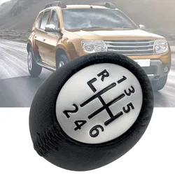 6 Speed Gear Shift Knob for Renault Duster Stick Lever Pen Handball Replacement Pu Leather 2010 2011 2012 2013 2014 2015 2016
