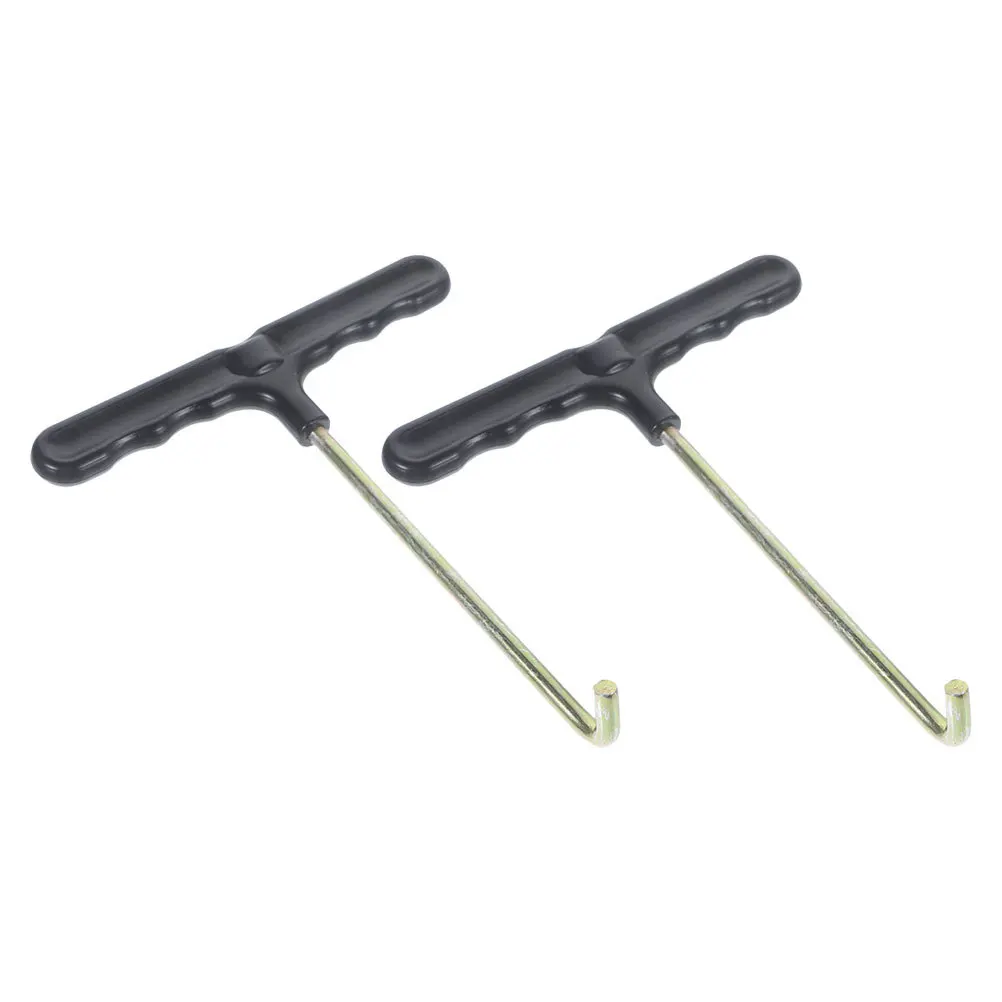 

2pcs Trampoline Spring Hook Tool T-Hook Puller For Easy Assembly Repair Portable Spring Tensioning Kit Trampoline Parts
