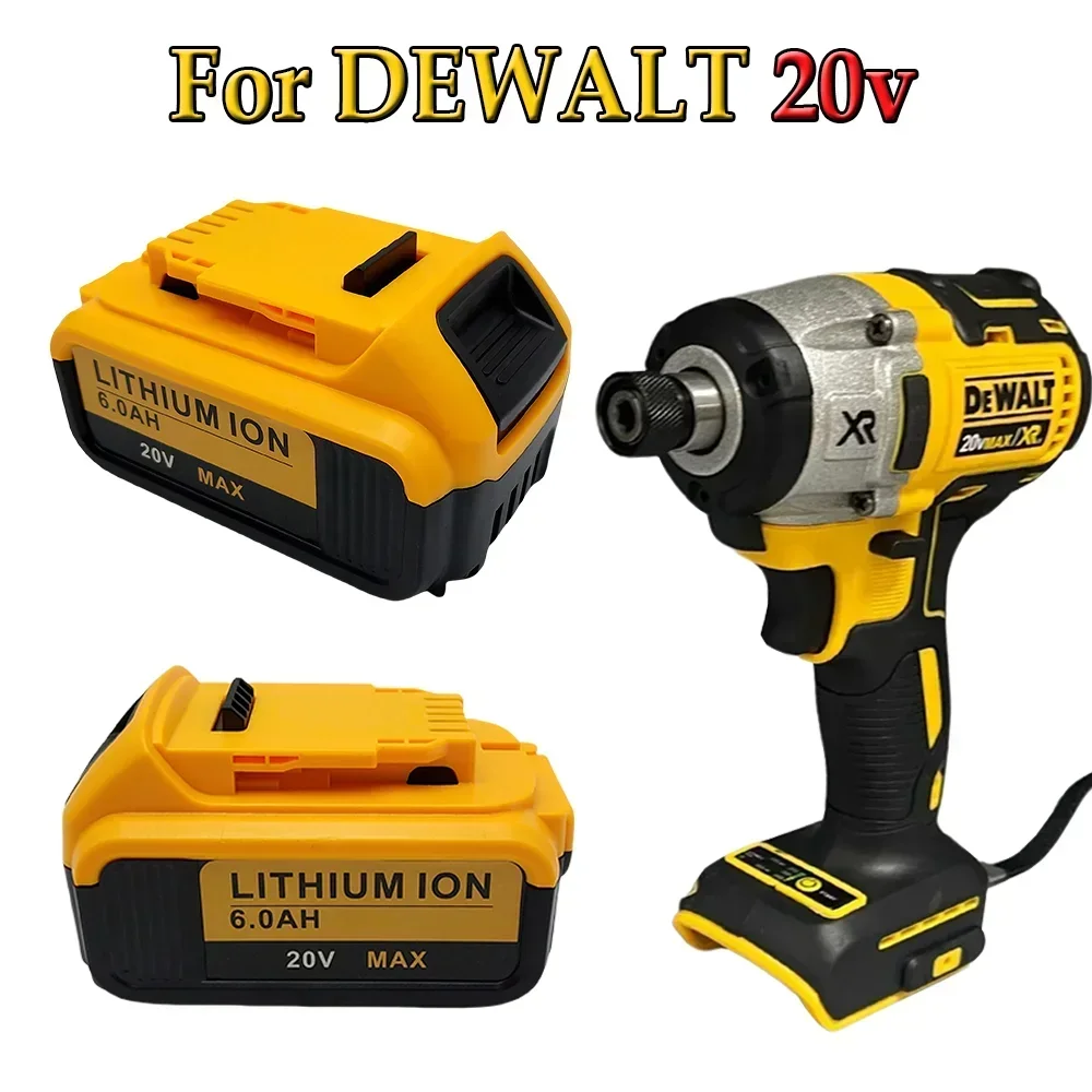 

For DEWALT Tool 18V DCB112 DCB184 DCB200 DCB180DCB181DCB182 DCB201，20V 6Ah Lithium Replacement Battery