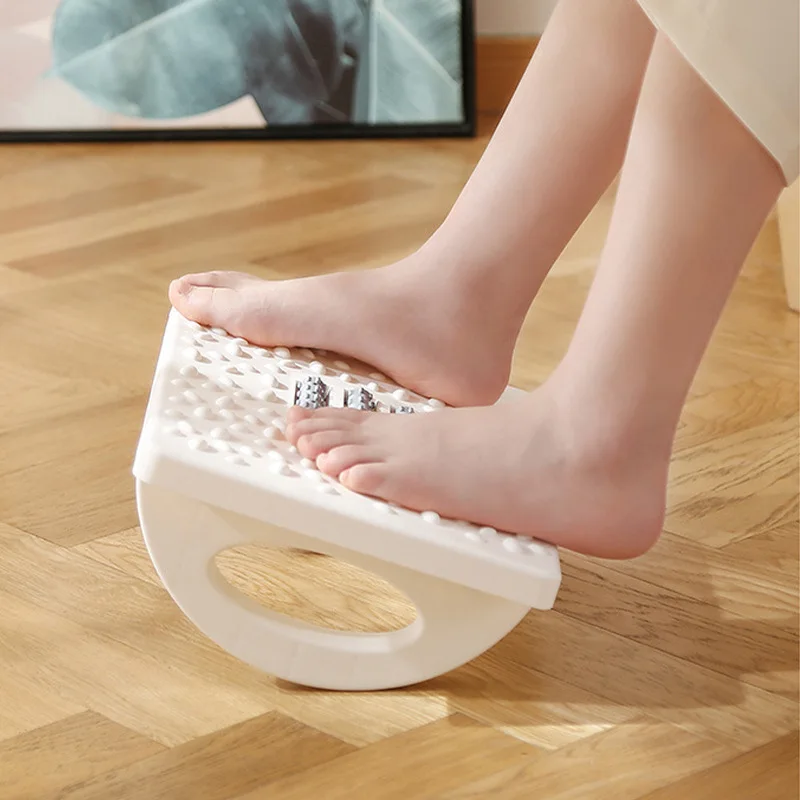 Ergonomic Office Foot Rest Stool Under Desk Adjustable Height Comfortable Footrest for Home Office Workstation Sofa image 4