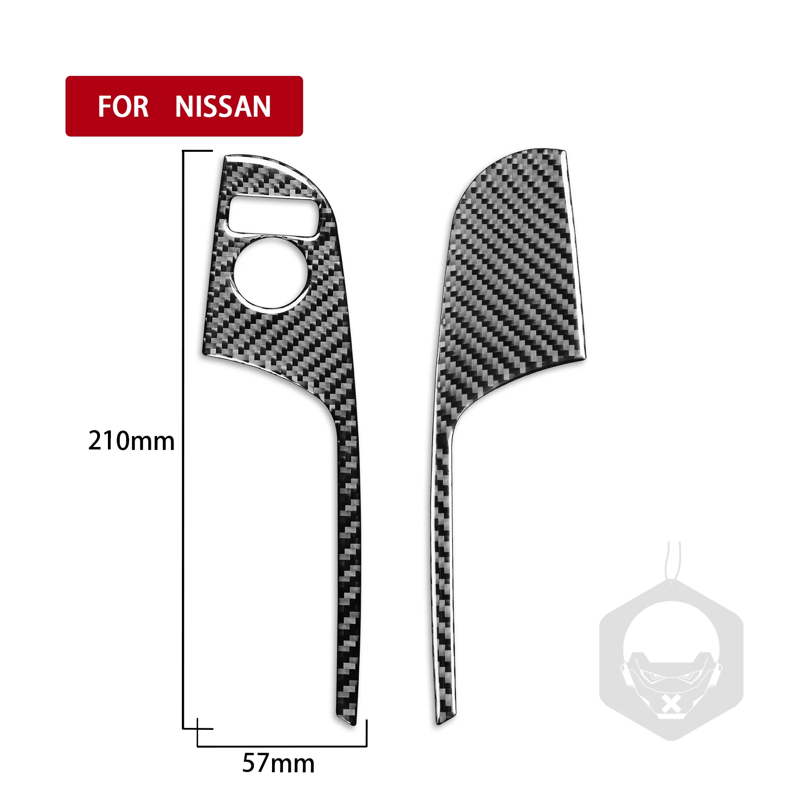 For Nissan X-Trail Rogue T32 2013-2021 Accessories Carbon Fiber Interior Car Mirror Adjustment Switch Trim Sticker Decoration