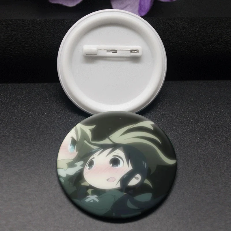 Shoujo Shuumatsu Ryokou Cartoon Brooches Backpack Accessories Yuuri Chito Round Comic Badge Anime Girls Last Tour Button Pins