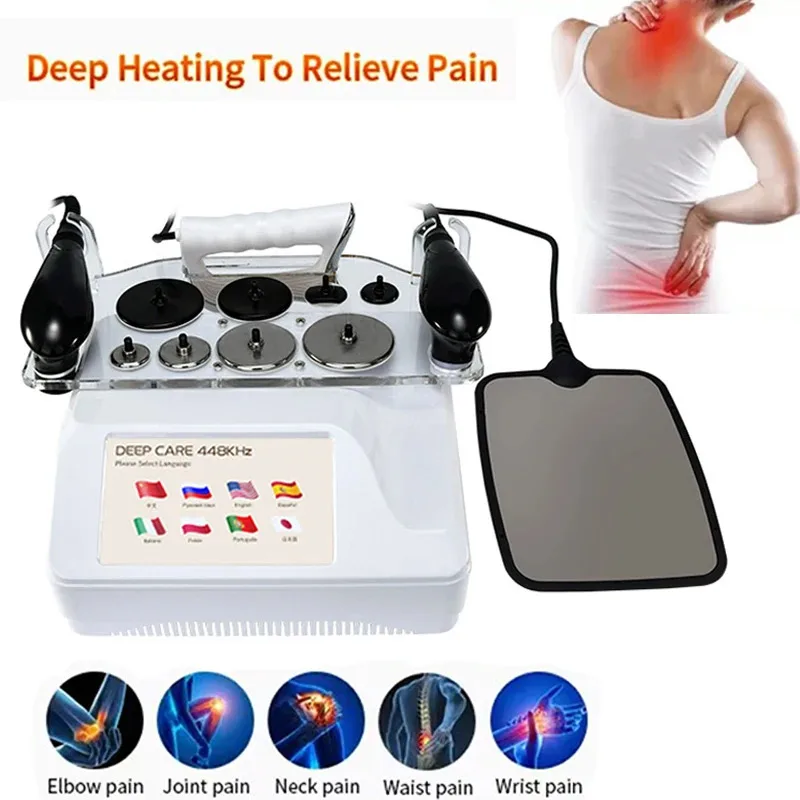 26 448KHZ Indiba Penetrates RF Tecar Therapy RET CET Diathermy Body Care Deep Health Warm System Spa Pain Relief Skin Tightening