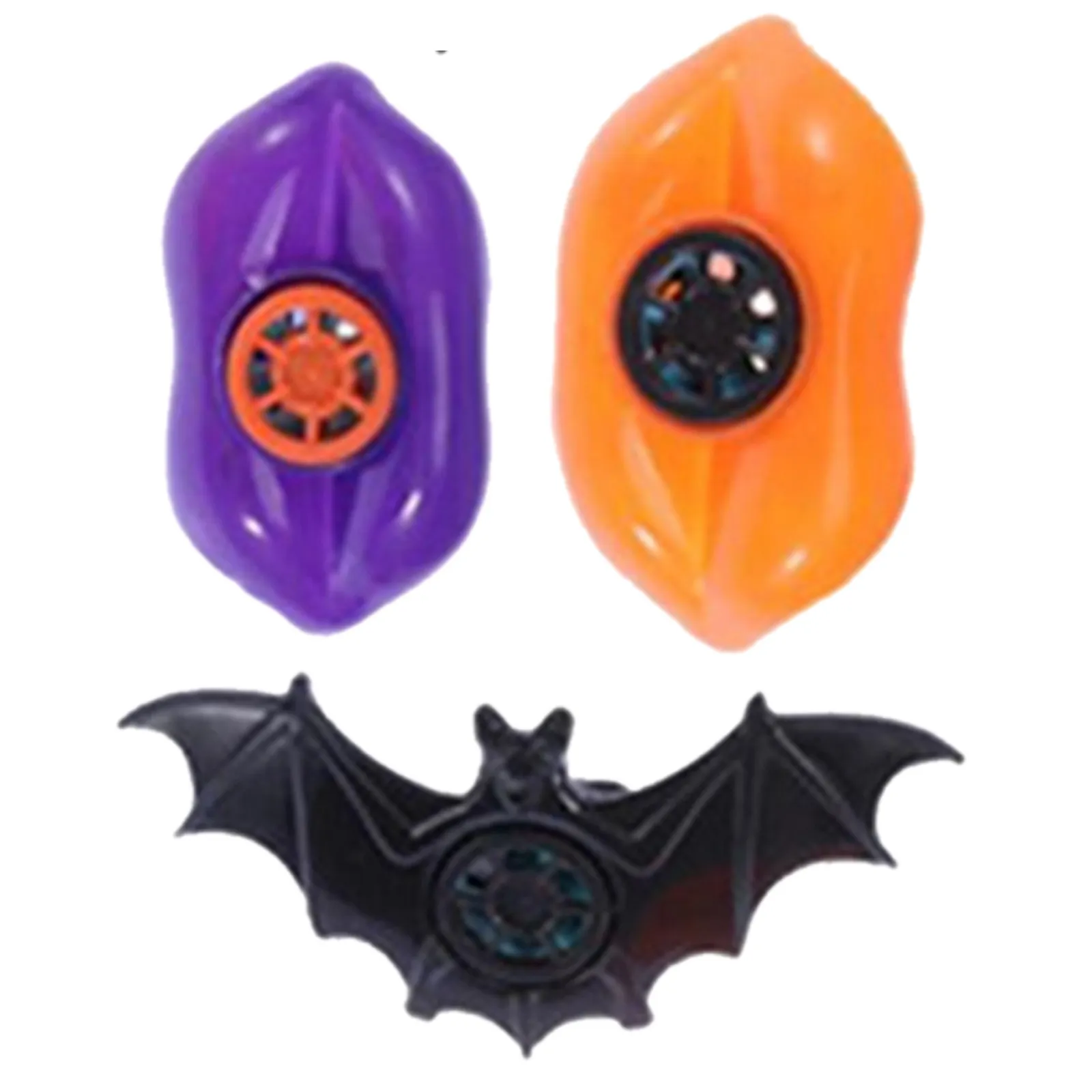 3Pcs Halloween Party Whistles Creative Bat Lip Shape Plastic Kids Whistle Fun Creative Halloween Whistles Kids Whistle Toy