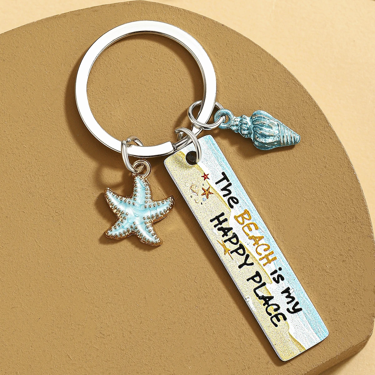 Llavero costero para gatos y perros: concha de estrella de mar - imagen 4