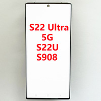 SUPER AMOLED S908 LCD For Samsung S22 Ultra Display Touch Screen 6.8'' With frame For S22U S908B S908U Screen With Defect