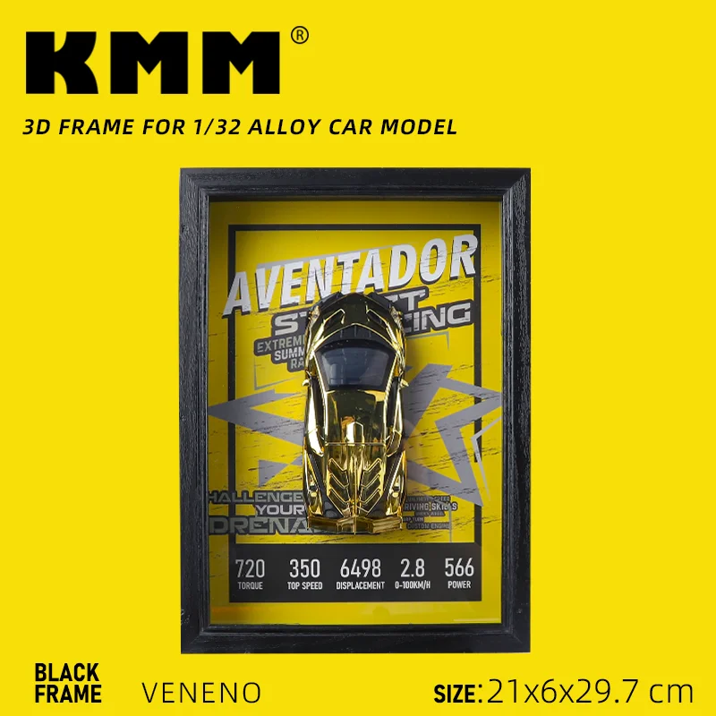 1:32 سبيكة معدنية سيارة رياضية نموذج إطار الصورة نسخة ثلاثية الأبعاد سباق السيارات مركبة معلقة اللوحة جمع لعبة أطفال هدية الديكور