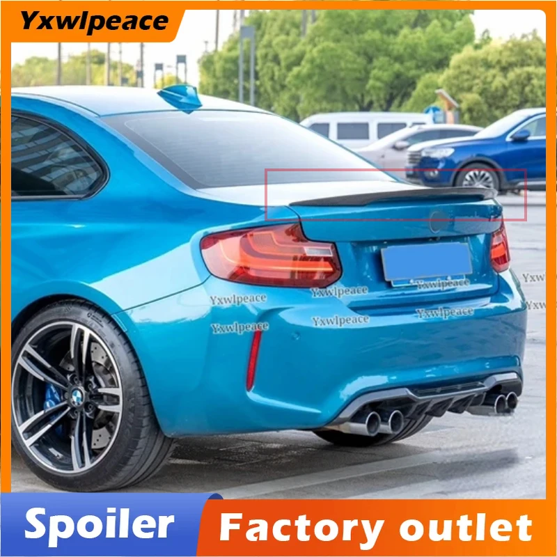 ABS Glossy Black Rear Trunk Lip Spoiler Car Accessories For BMW 2 Series M2 F87 F22 Spoiler 220i M235i 228i 2014-2019