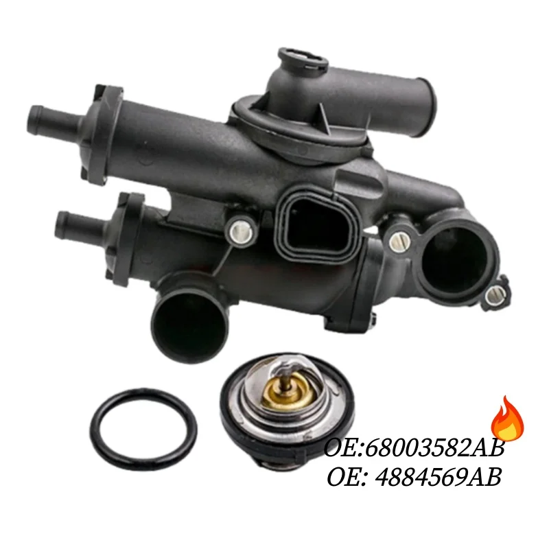 

68003582AB Thermostat Housing assembly for Dodge Avenger Caliber Journey Chrysler Sebring Jeep Compass Patriot 2.0L 2.4L 902-319