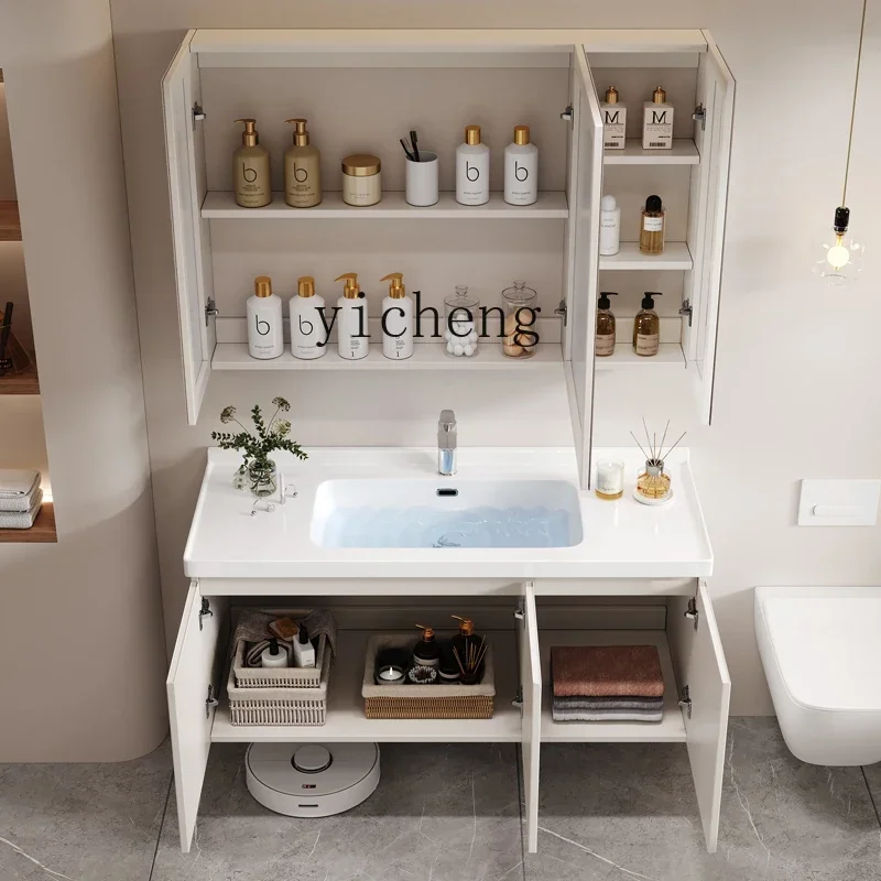 BB  bathroom cabinet combination ceramic integrated basin toilet hand wash washbasin cabinet washstand