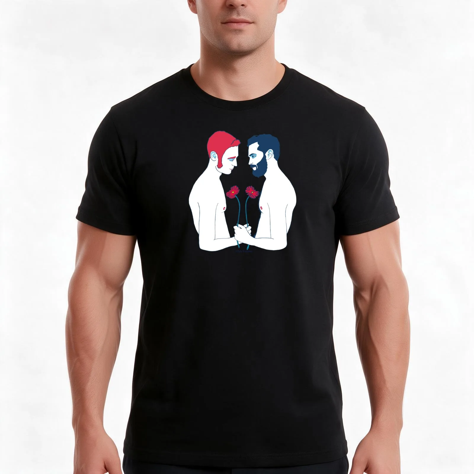 Liebe und Stolz T-Shirt, Summer Casual Cotton Tee, Oversized Streetwear Tops, Vintage Graphic Print, Loose Fit Short Sleeve