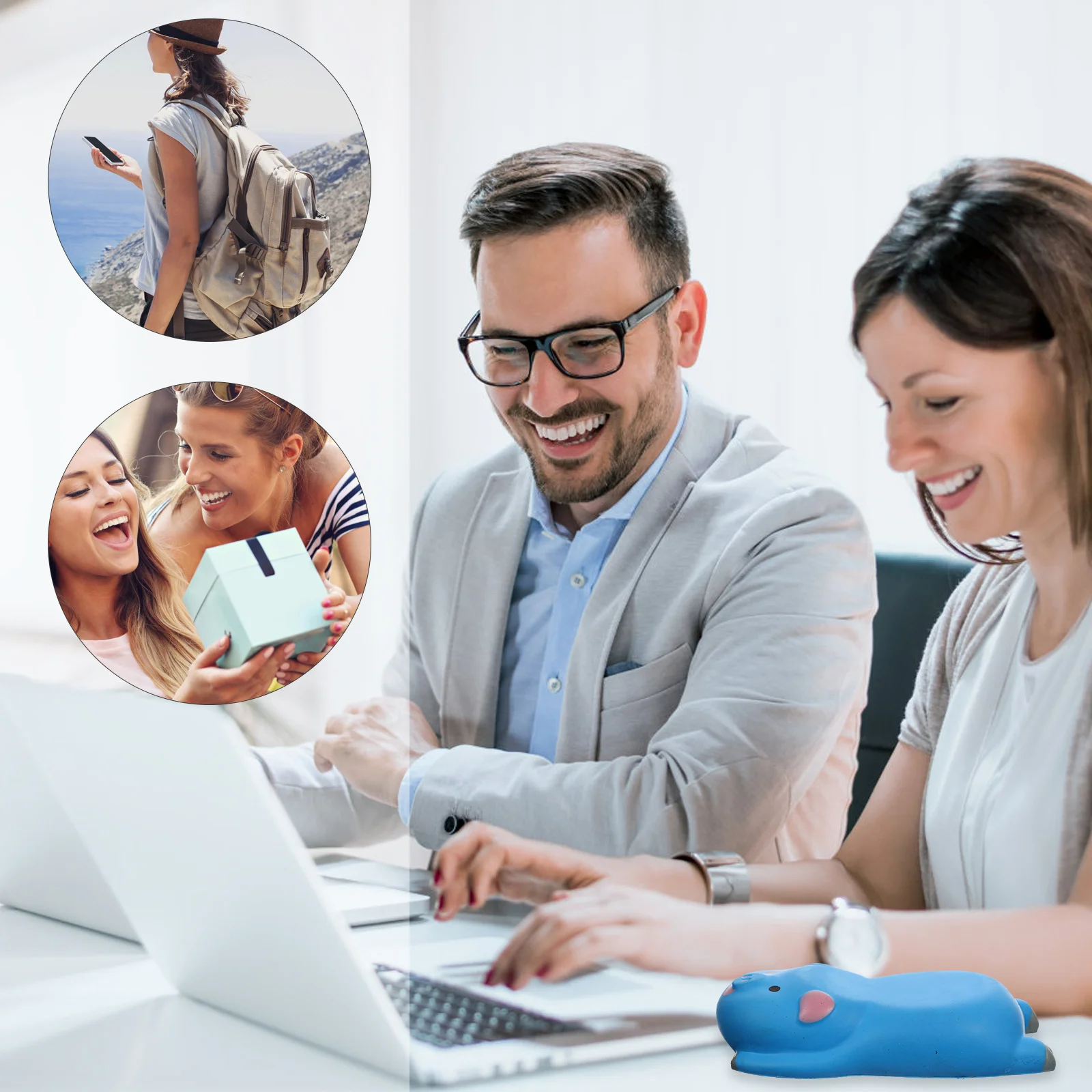 

Memory Foam Mouse Wrist Pad Non-Slip Office Wrist Support Ergonomic Mouse Accessory for Computer Laptop Desk Work Gaming Use