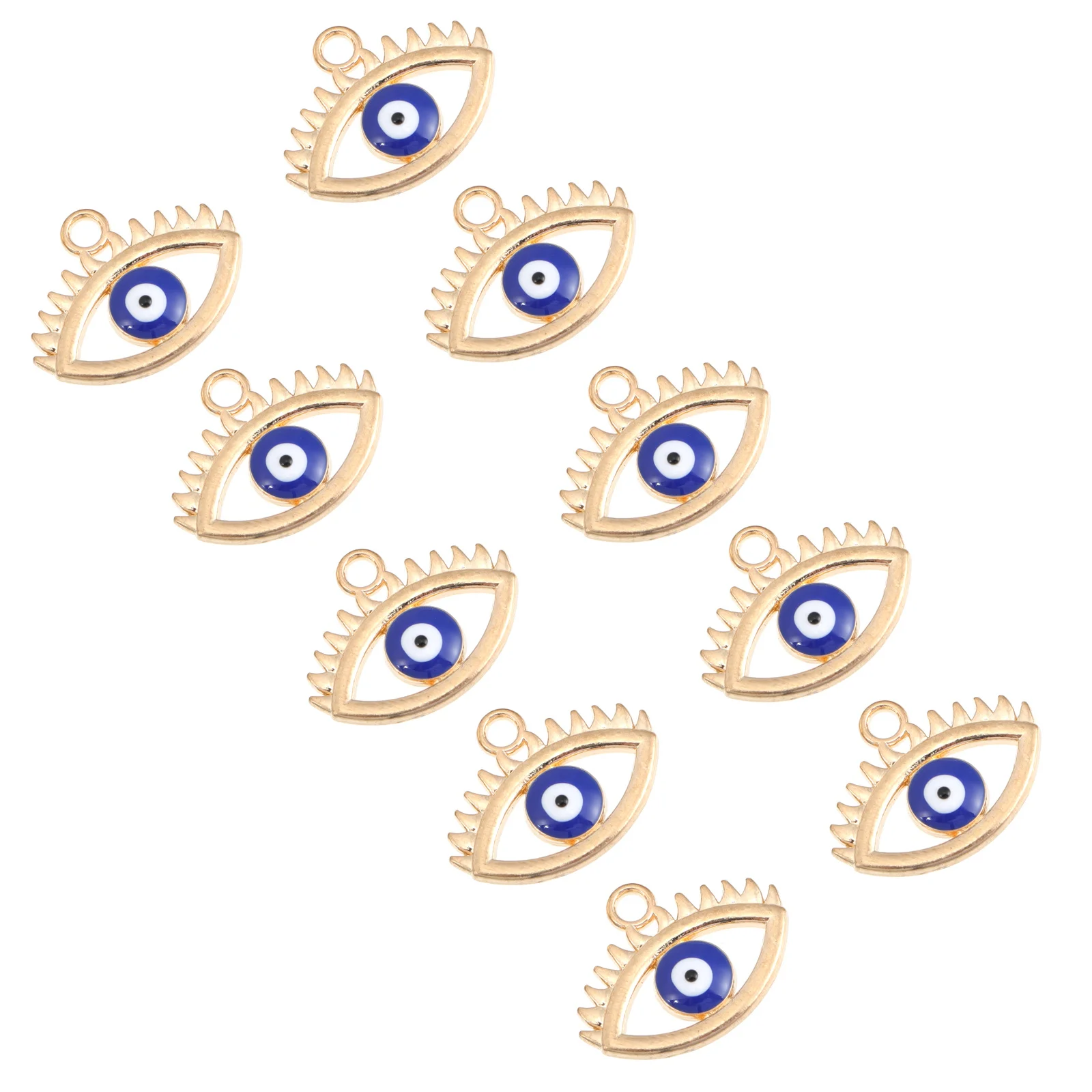 

10Pcs Evil Eye Charms Alloy Devil Eye Pendants DIY Jewelry Making Accessories for Necklace Bracelet DIY Jewelry Beads