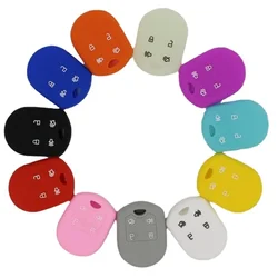 Silicone Car Key Cover for Ford F150 Mustang Edge Explorer Focus 4 Button Silicone Protector Key Entry Case Taurus Escape Flex