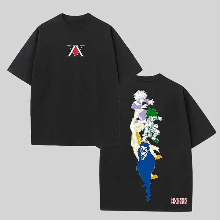 Heißes Anime Hunter X Hunter Bedrucktes T-Shirt für Herren und Damen – Sportliches Oberteil für Herren, Sommer-T-Shirt 2026 Neu