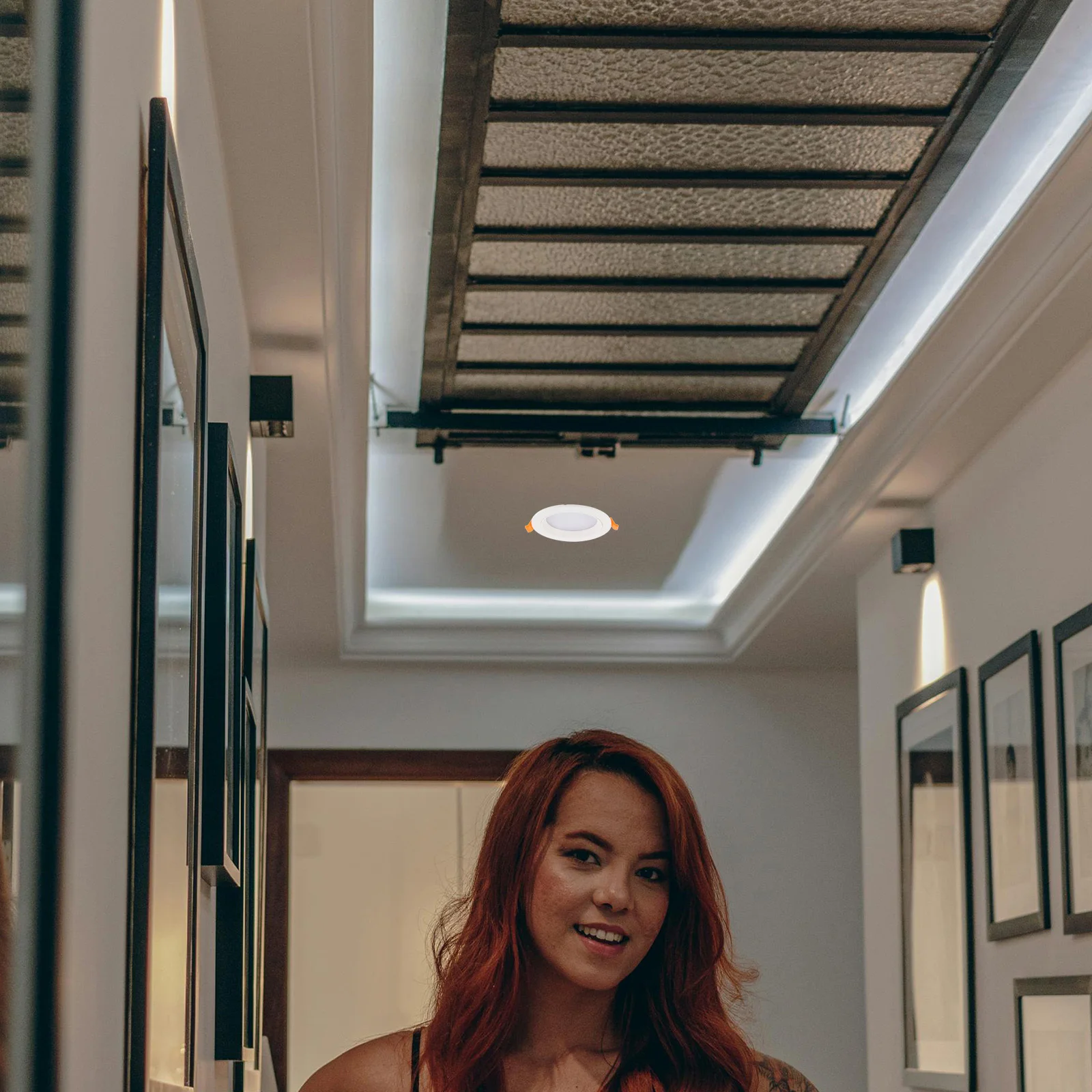 Rv LED-verzonken sensorlicht Flat Panel Puck-armatuur Dimbaar Inbouw Interieur Camper Boot Plafondverlichting