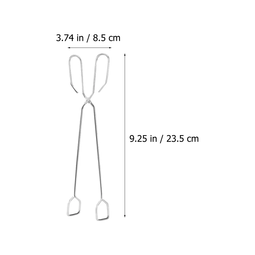 

Stainless Steel BBQ Tongs Charcoal Clip Kitchen Tool Square Head Non Slip Lightweight Barbecue Supplies Carbon Tong