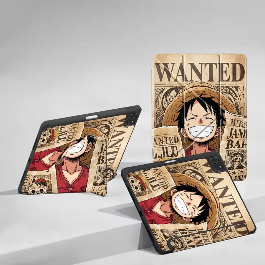 

Cartoon One Piece Tablet Case For iPad Air 4 5 M3 M2 M4 11inch Mini 6 7 Pro 2025 Pro 11 10 9 8 7 th 12.9inch Holder Cover