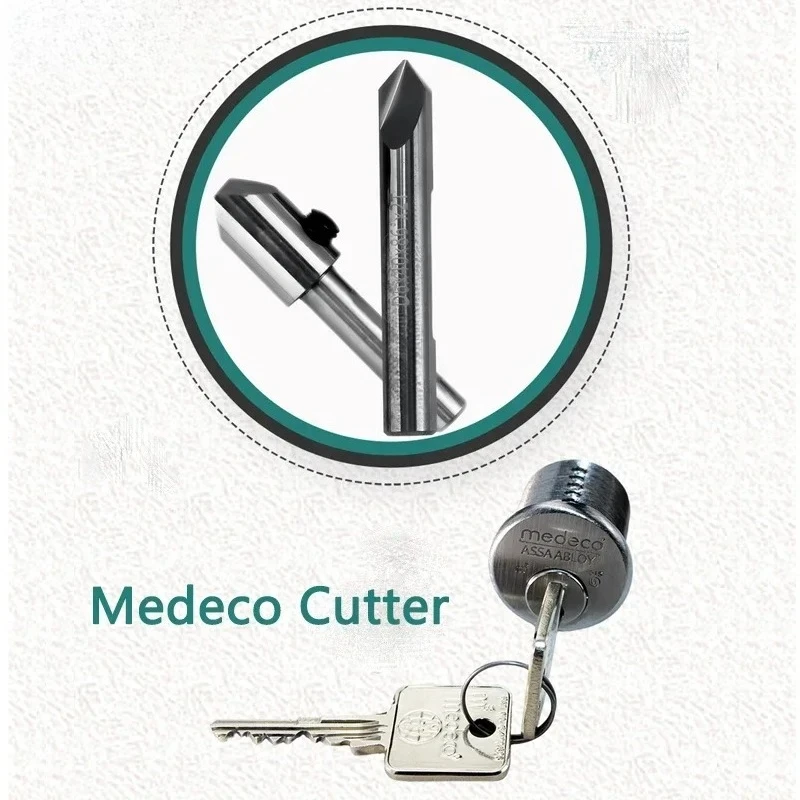 Milling Cutter Compatible with Medeco Keys for Various Manual Vertical Key Cutting Machine Locksmith Tools