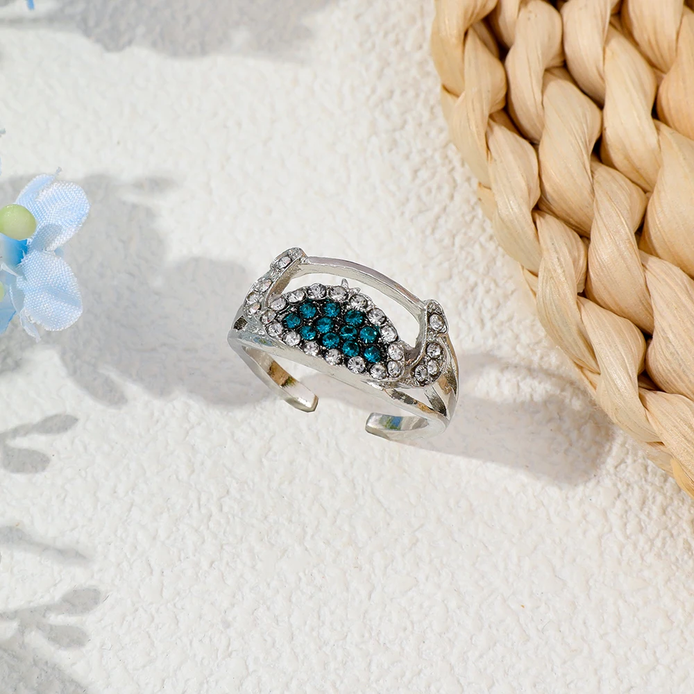 1 قطعة خاتم ليلو وستيتش الكرتوني مع الزركون البطانة تصميم غرزة لطيف الإكسسوارات لمحبي والأصدقاء هدية #5