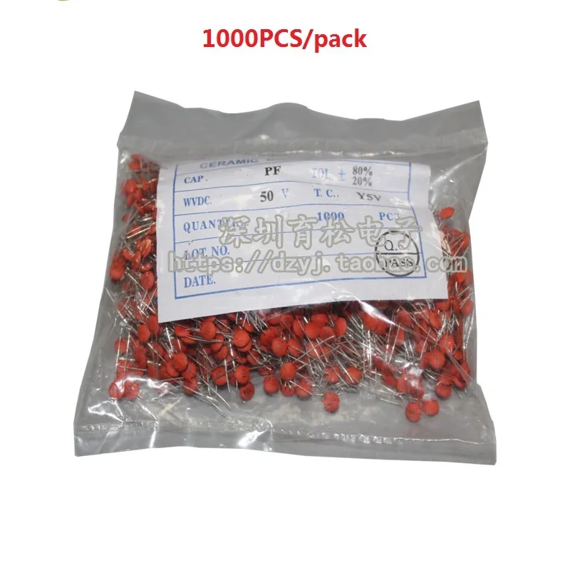 1000PCS  Ceramic Capacitor  50V  103 10nF 0.01uf  10P 47P 100P 220P 330P 470P 1nf 102 2.2nf 222 4.7NF 472 47nf 473 104 100nf