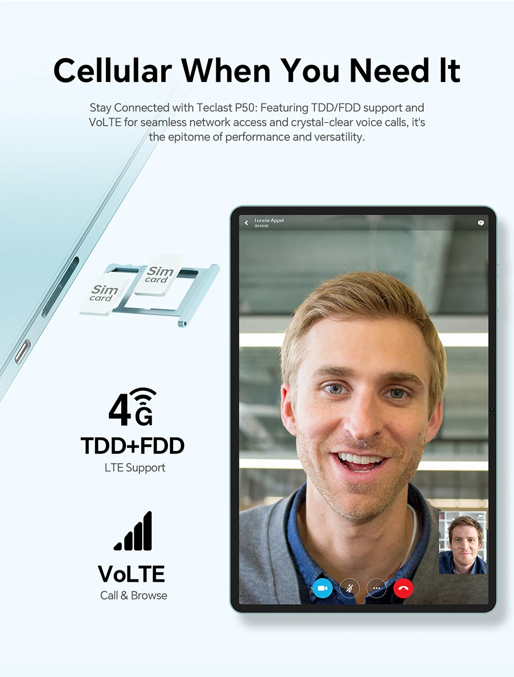 Teclast P50 Tablet 11" Android 16 90Hz Display T606 8-Core 12GB RAM (4GB+8GB) 128GB ROM 4G LTE GPS WiFi BT5.0 7000mAh Type-C